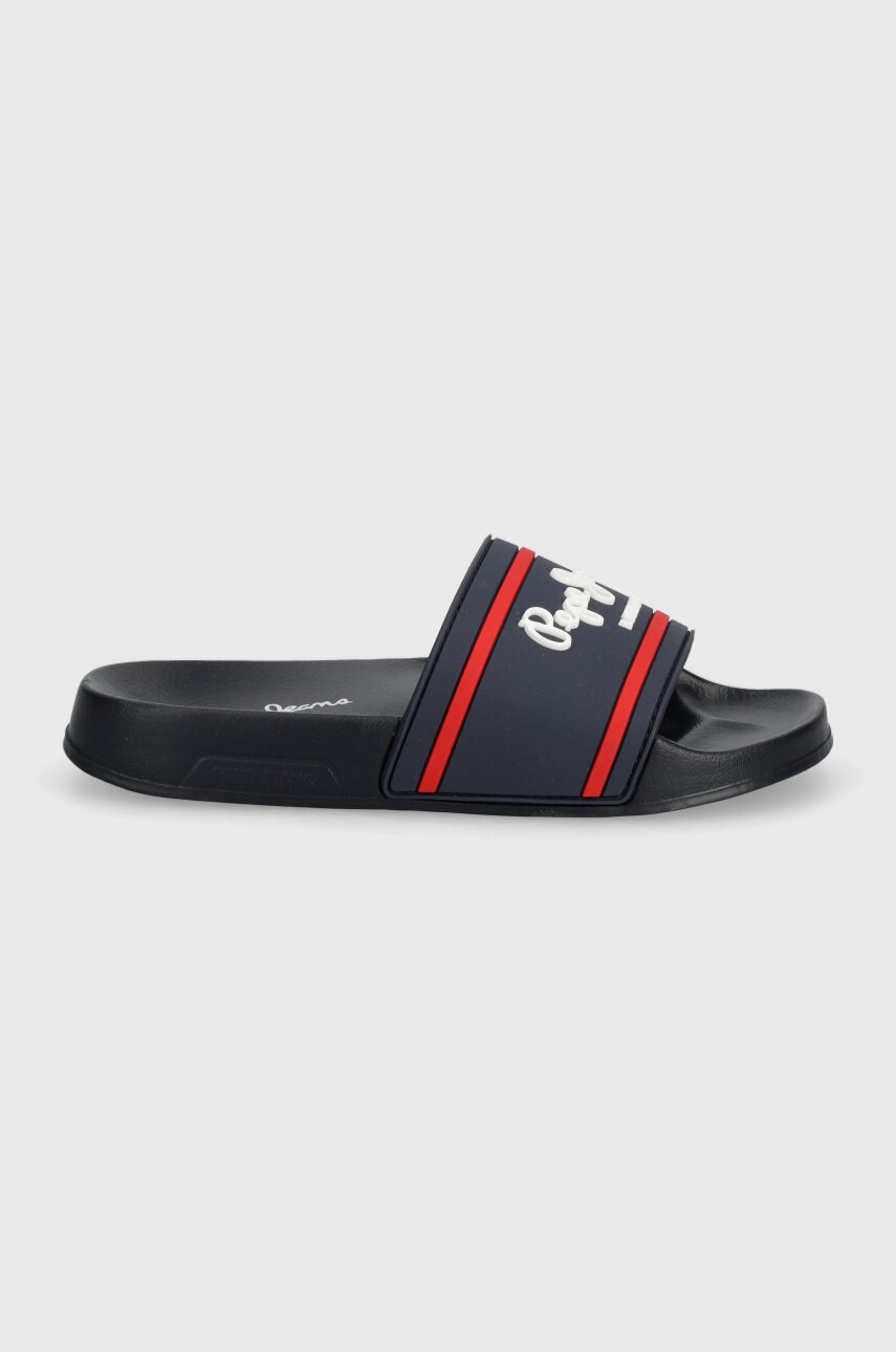 Шлепанцы Pepe Jeans SLIDER LOGO B цвет синий