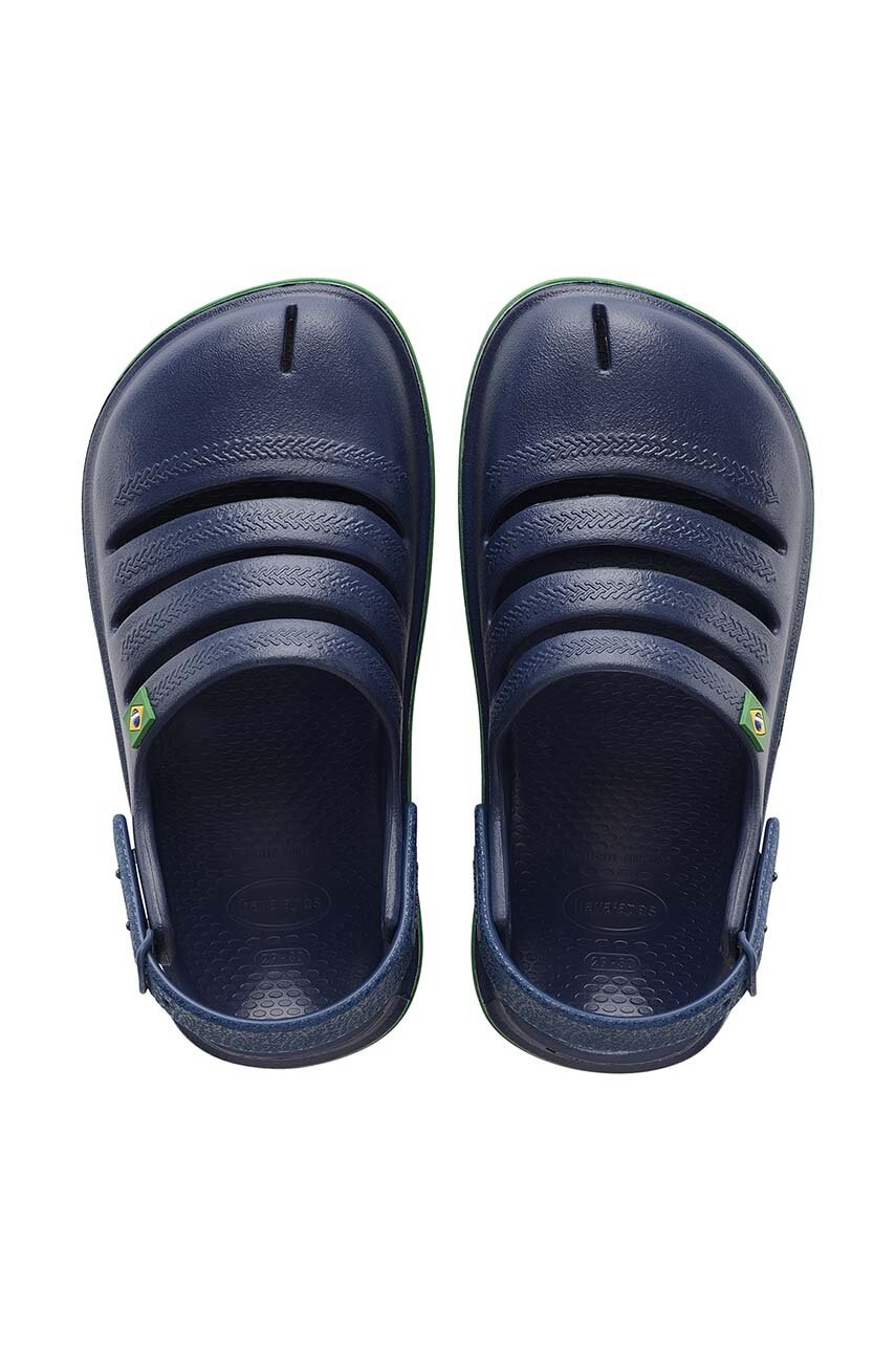 E-shop Dětské pantofle Havaianas KIDS CLOG BRASIL tmavomodrá barva