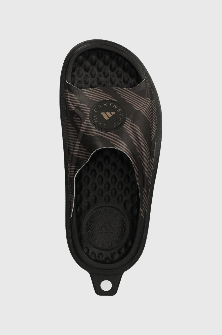 Παντόφλες adidas by Stella McCartney χρώμα: μαύρο, IF6066 φωτογραφία