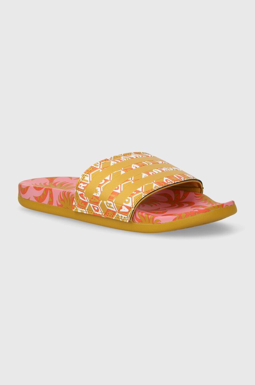 adidas papuci x Farm Rio femei, culoarea roz, IG1269