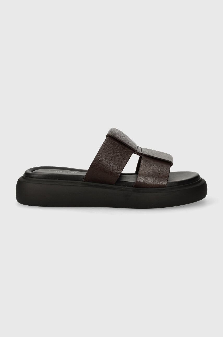 Шкіряні шльопанці Vagabond Shoemakers BLENDA жіночі колір коричневий 5519-201-35
