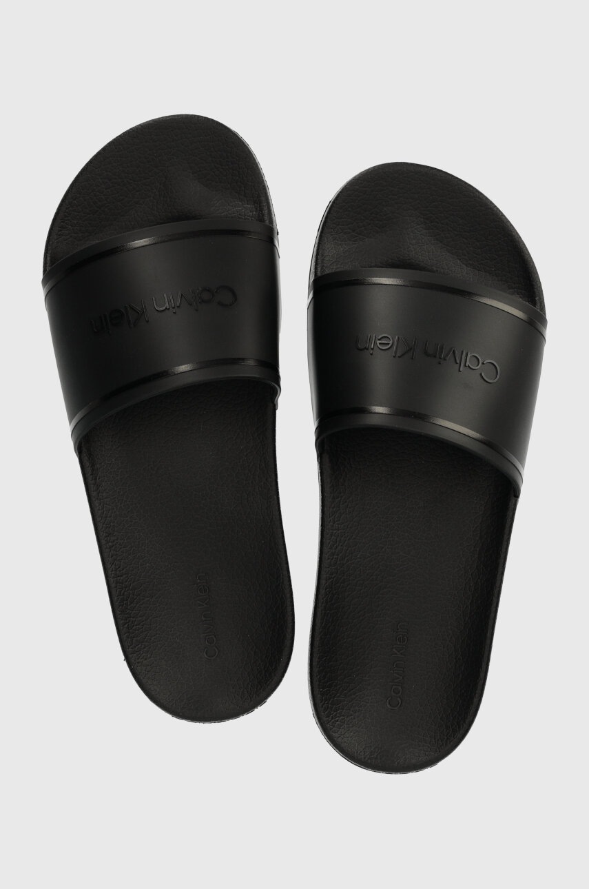 

Чехли Calvin Klein POOL SLIDE RUBBER в черно HW0HW02000, Черен