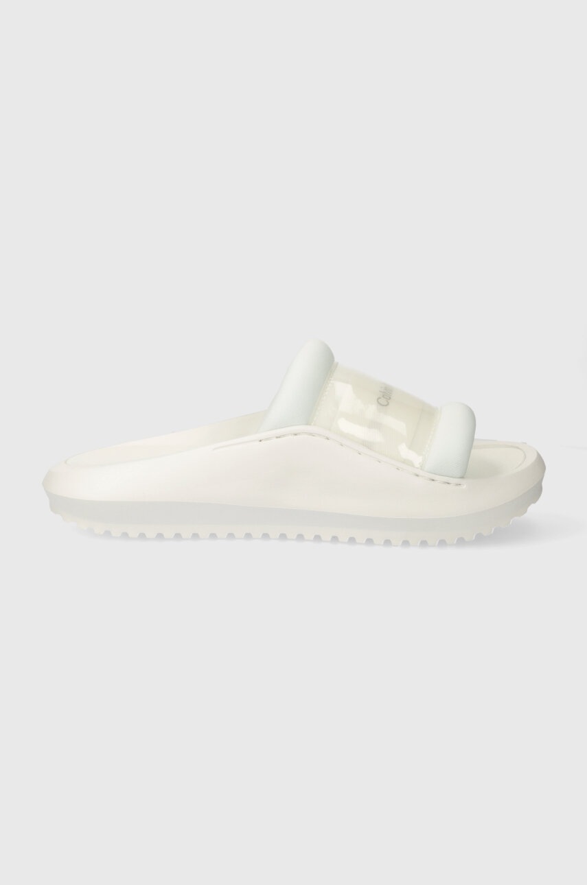 

Чехли Calvin Klein Jeans HYBRID SANDAL TPU IN LUM MET в бяло YW0YW01280, Бял
