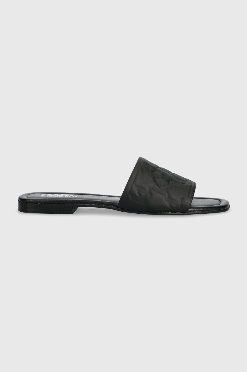 Karl Lagerfeld papuci BRIO femei, culoarea negru, KL85400