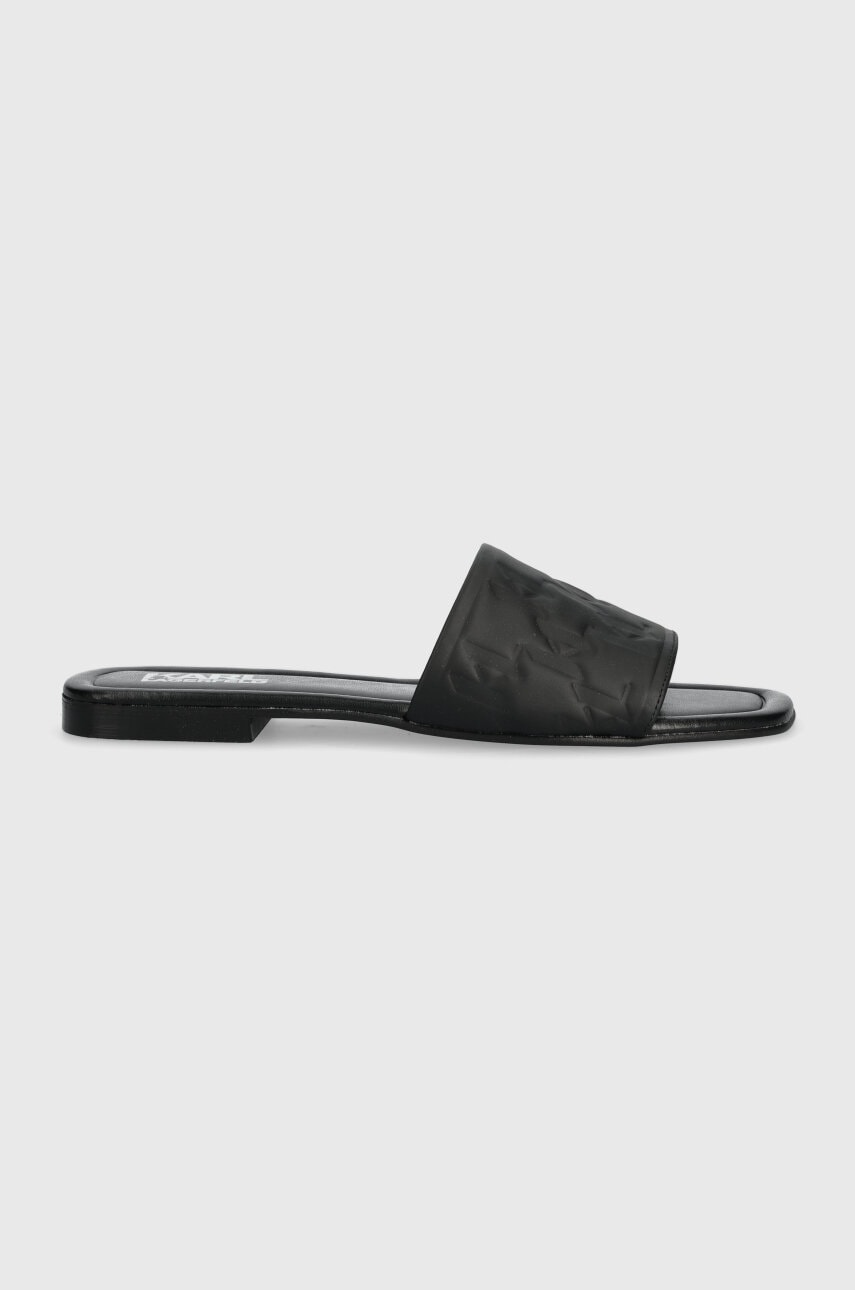 Karl Lagerfeld papuci BRIO femei, culoarea negru, KL85400