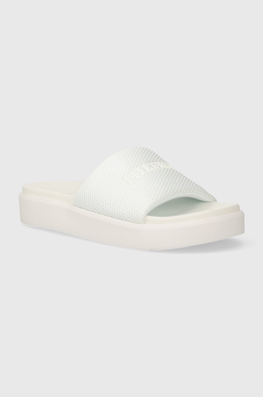 

Чехли Tommy Hilfiger PLATFORM MESH POOL SLIDE в бяло с платформа FW0FW07828, Бял