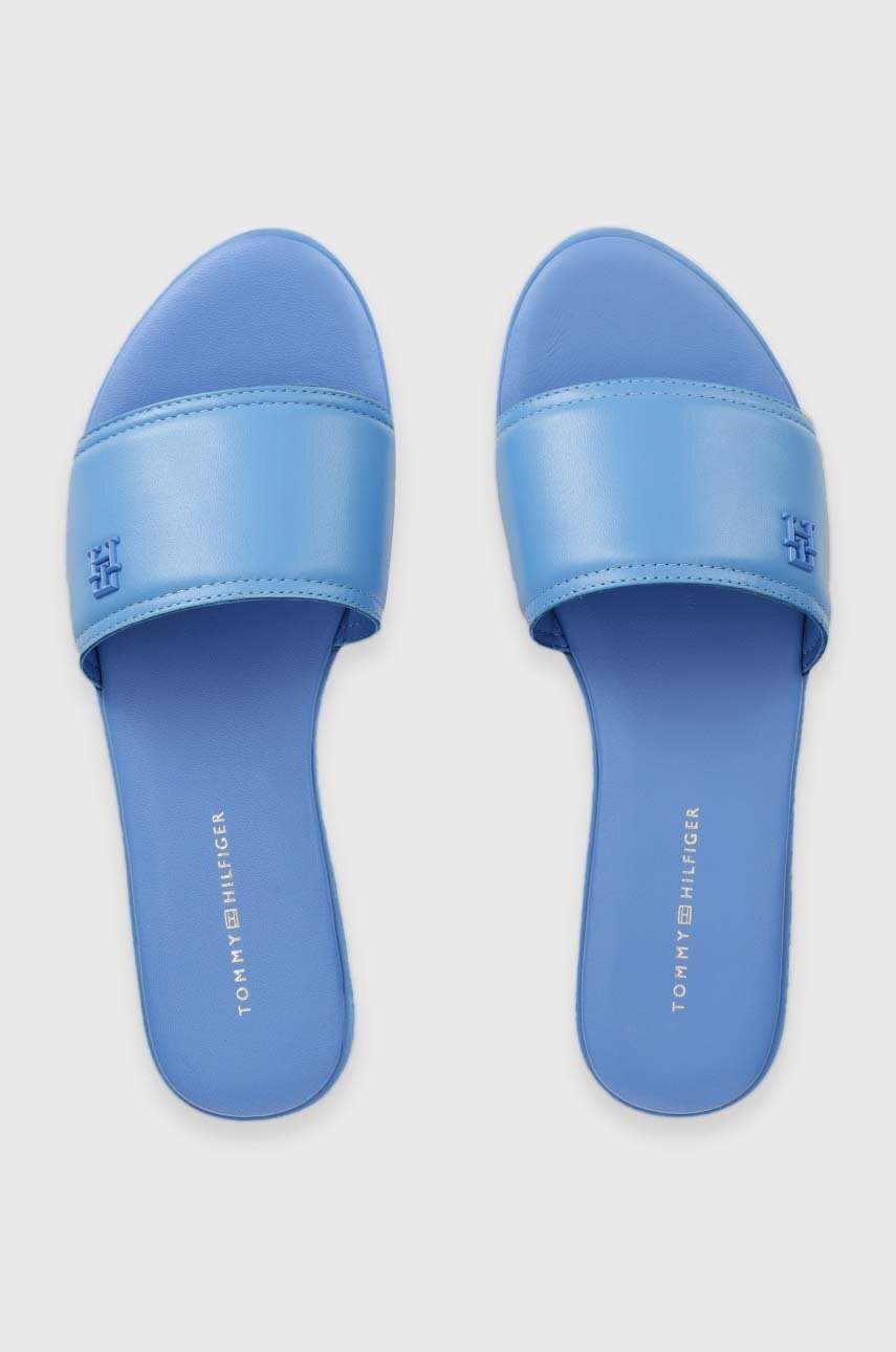 

Кожени чехли Tommy Hilfiger POP COLOR MULE SANDAL в синьо FW0FW07936, Син