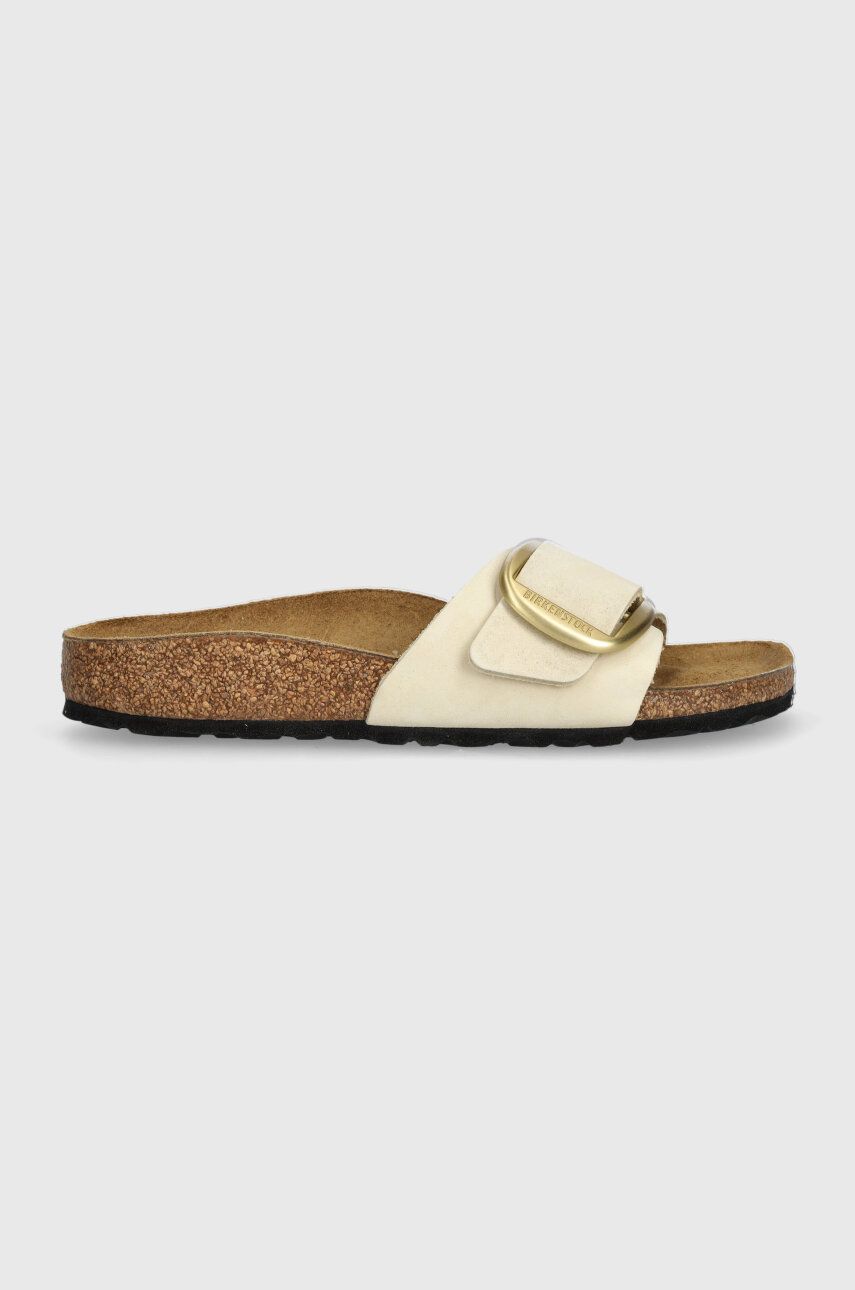 Birkenstock papuci Madrid Big Buckle culoarea bej, 1026604