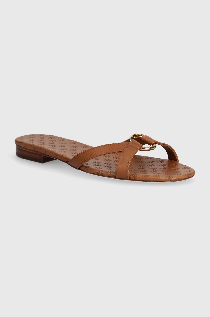 

Кожени чехли Lauren Ralph Lauren Emmy в кафяво 802927945002, Кафяв
