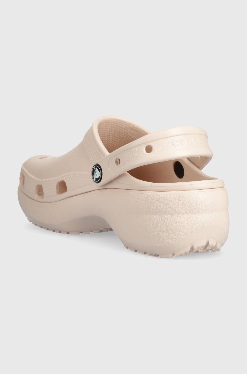 Pantofle Crocs Classic Platform Clog dámské, růžová barva, na platformě, 206750 206750.6UR EUR 41