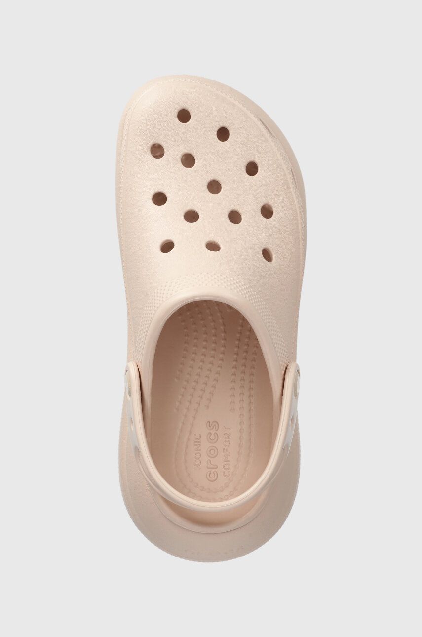 Pantofle Crocs Classic Crush Clog dámské, růžová barva, na klínku, 207521 207521.6UR EUR 39/40