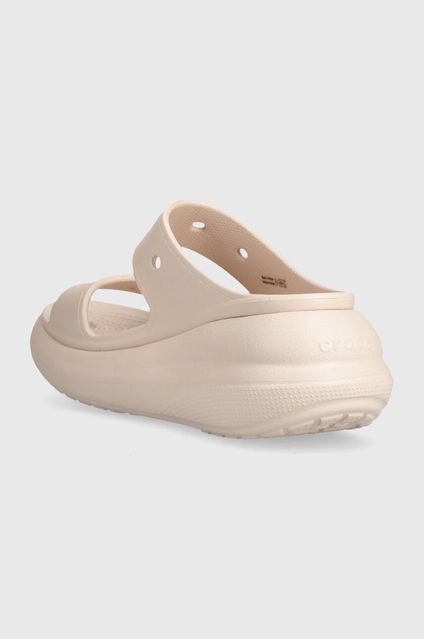 Pantofle Crocs Classic Crush Sandal dámské, růžová barva, na klínku, 207670 207670.6UR EUR 39/40