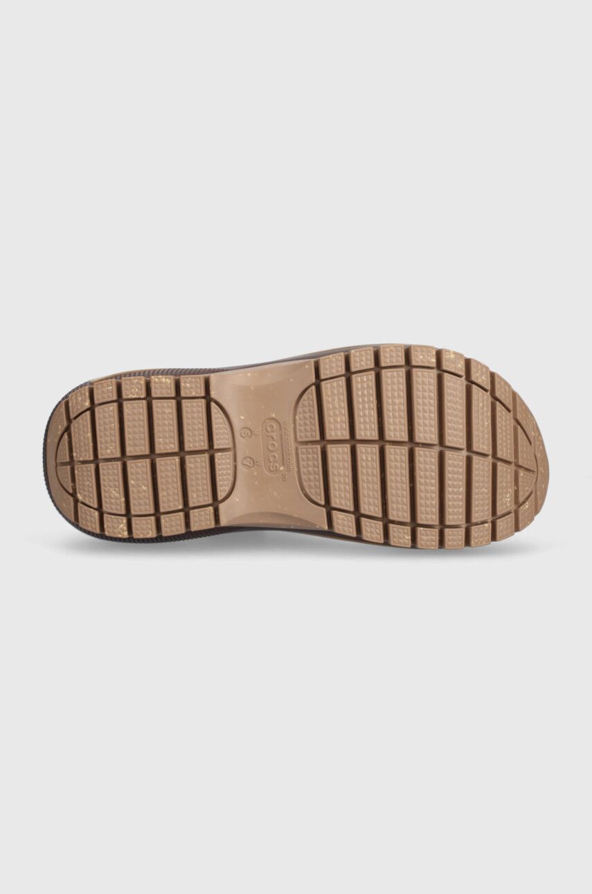 Pantofle Crocs Classic Mega Crush Sandal dámské, hnědá barva, na platformě, 207989 207989.2Q9 EUR 39/40