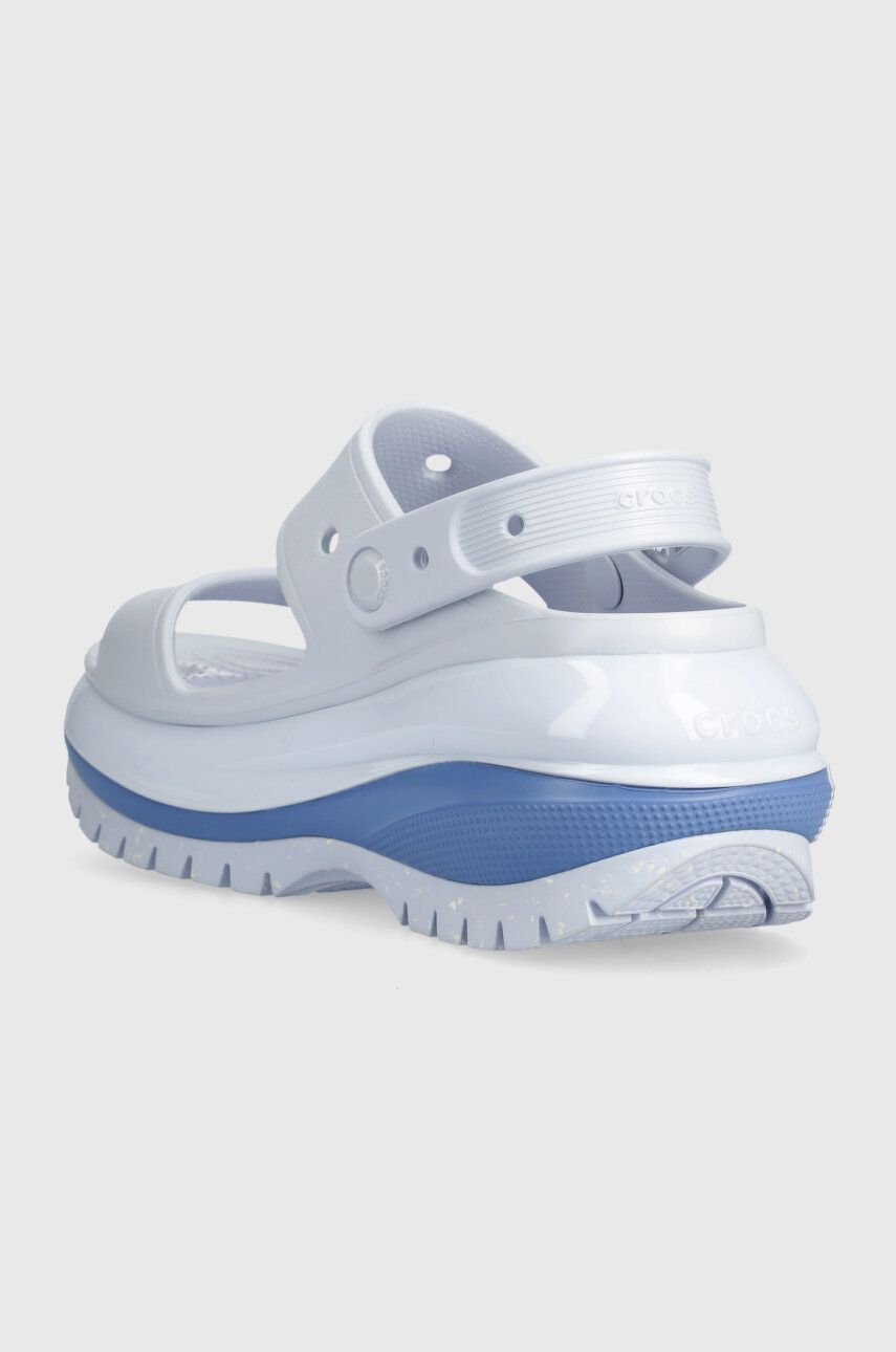 Pantofle Crocs Classic Mega Crush Sandal dámské, na platformě, 207989 207989.5AF modrá EUR 39/40