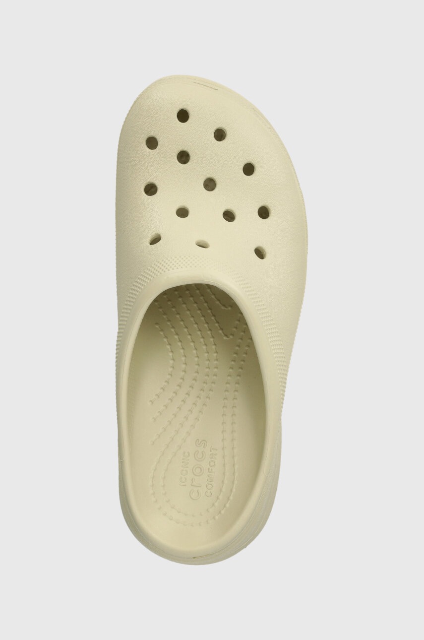 Παντόφλες Crocs Siren Clog χρώμα: μπεζ, 208547 φωτογραφία