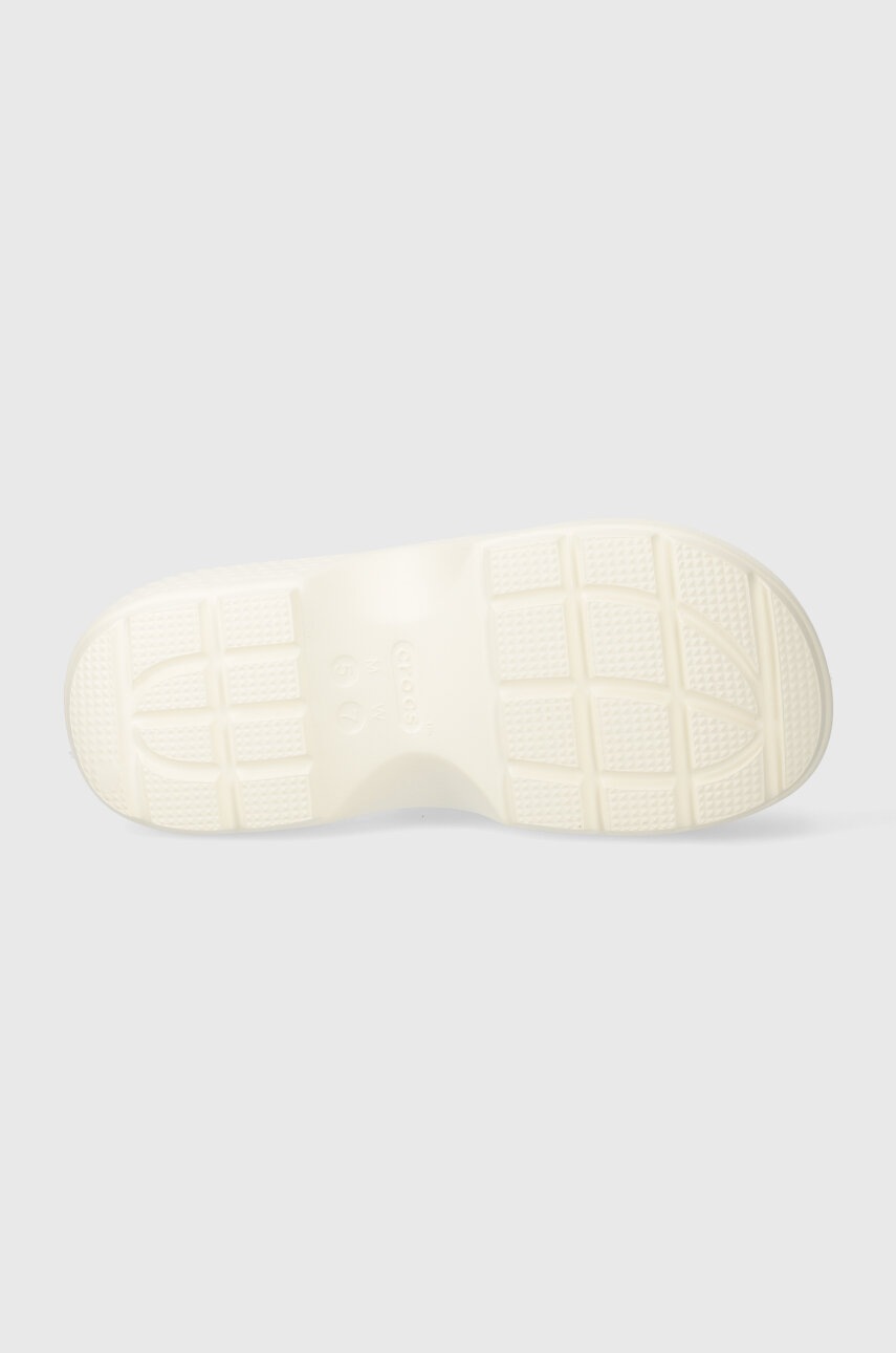 Παντόφλες Crocs Stomp Slide χρώμα: μπεζ, 209346 φωτογραφία