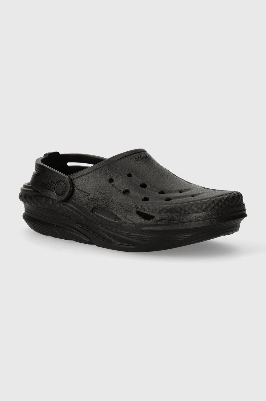 Crocs papuci Off Grid Clog femei, culoarea negru, 209501.001