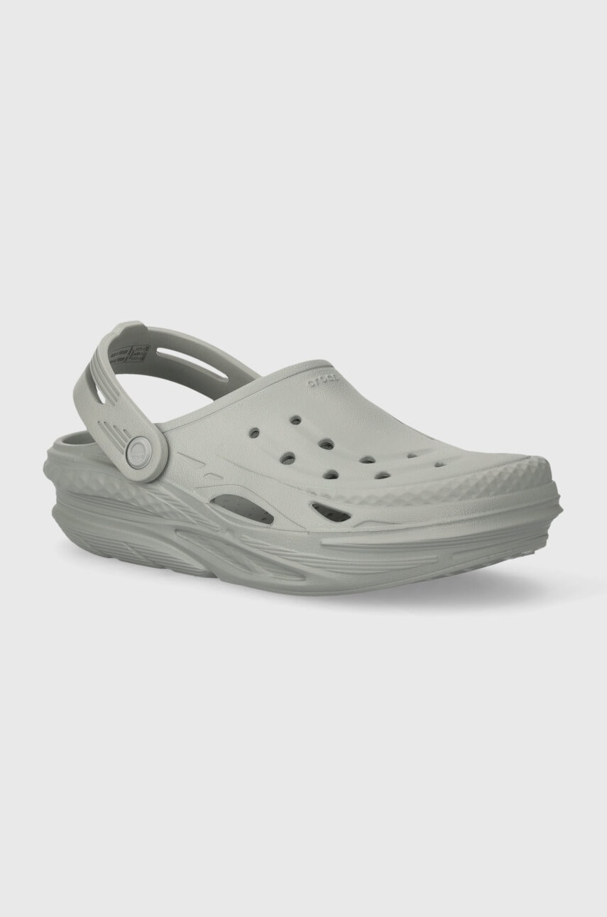 Crocs papuci Off Grid Clog femei, culoarea gri, 209501.007