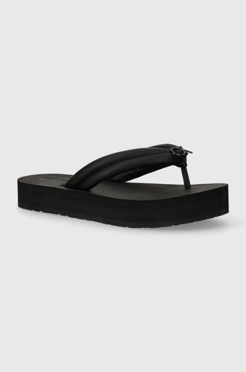 

Джапанки Calvin Klein FLATFORM FLIP FLOP RELOCK в черно с платформа HW0HW02063, Черен