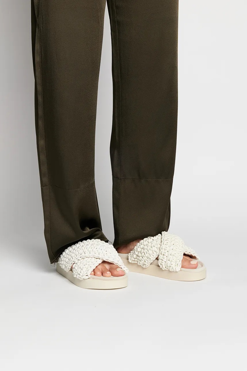 Παντόφλες Inuikii Woven Woven χρώμα: άσπρο, 70104-105 70104-105 φωτογραφία