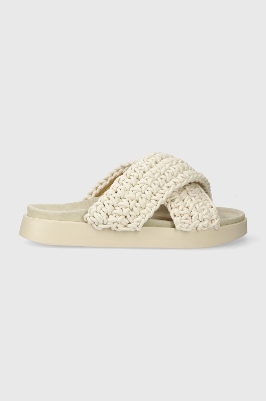 Παντόφλες Inuikii Woven Woven χρώμα: άσπρο, 70104-105 70104-105 φωτογραφία