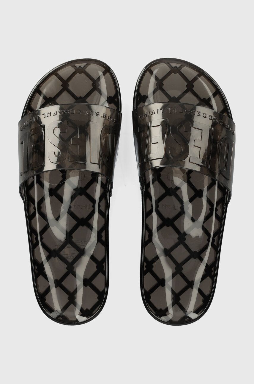Diesel papuci Sa-Karaibi Gl X femei, culoarea negru, Y03067-P2570-T8013