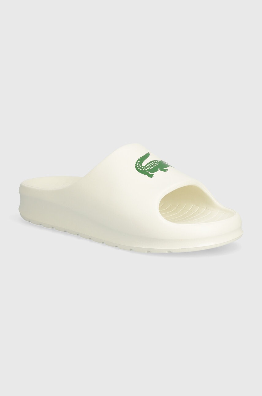 Lacoste papuci Serve 2.0 Synthetic femei, culoarea bej, cu platforma, 46CFA0028