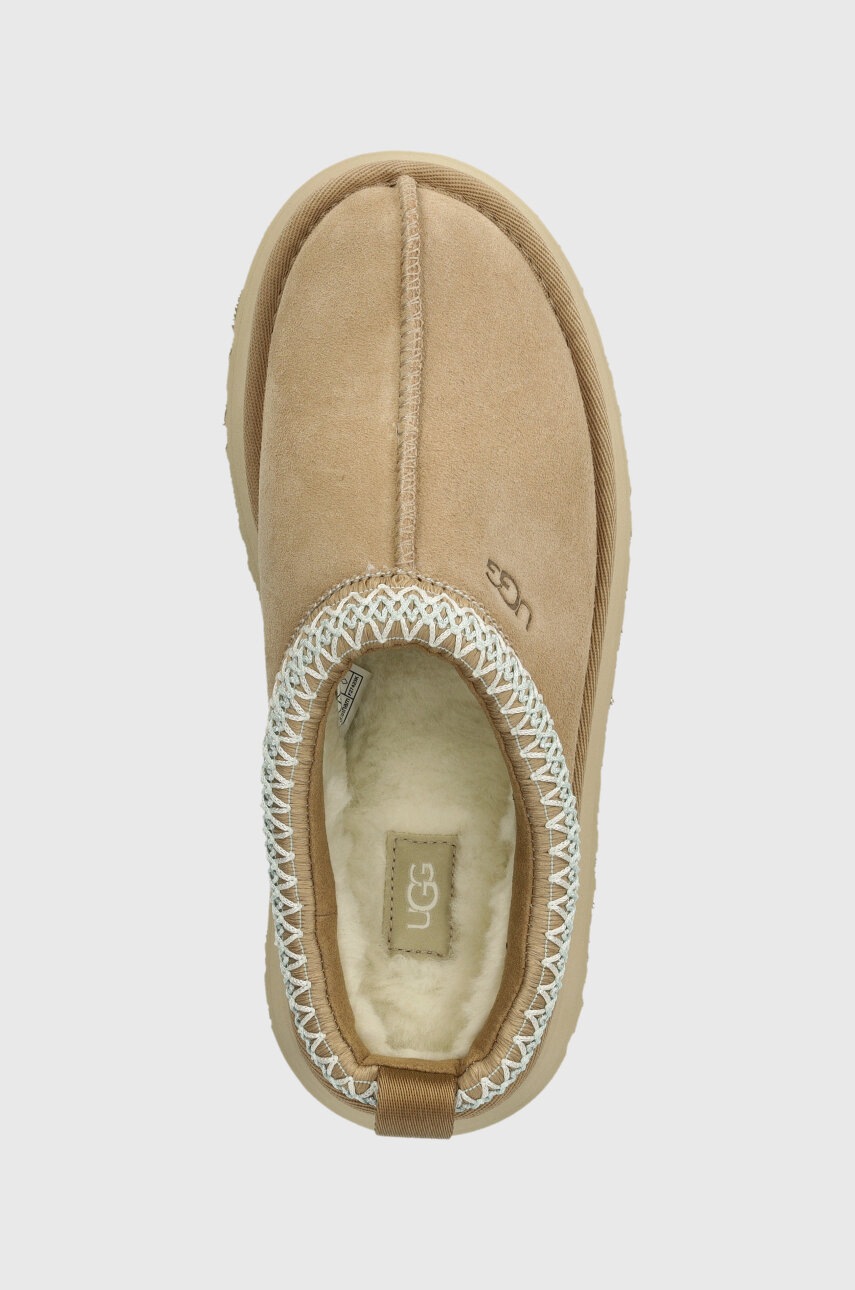 Замшеві тапочки UGG Tazz колір бежевий 1122553 
