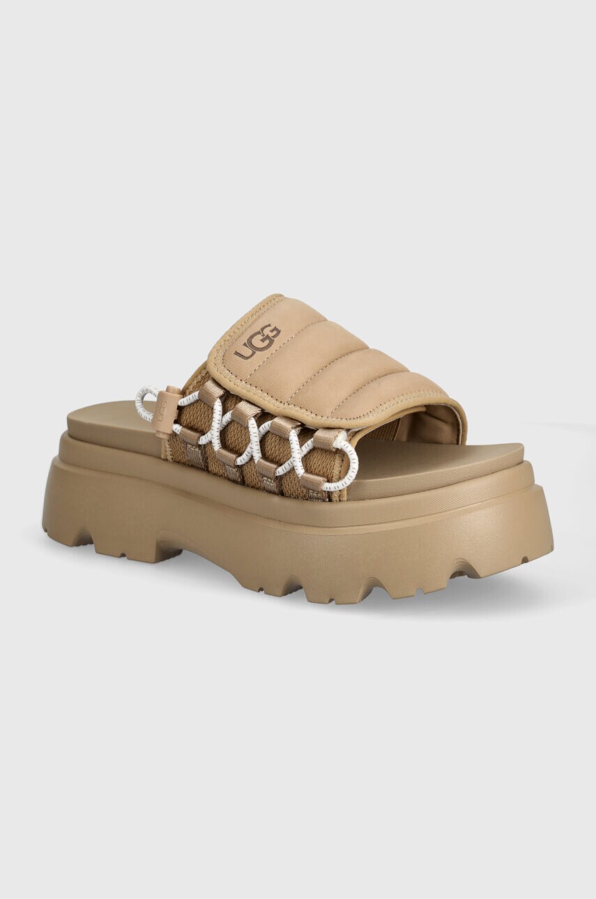 

Чехли UGG Callie в бежово с платформа 1152697, Бежов