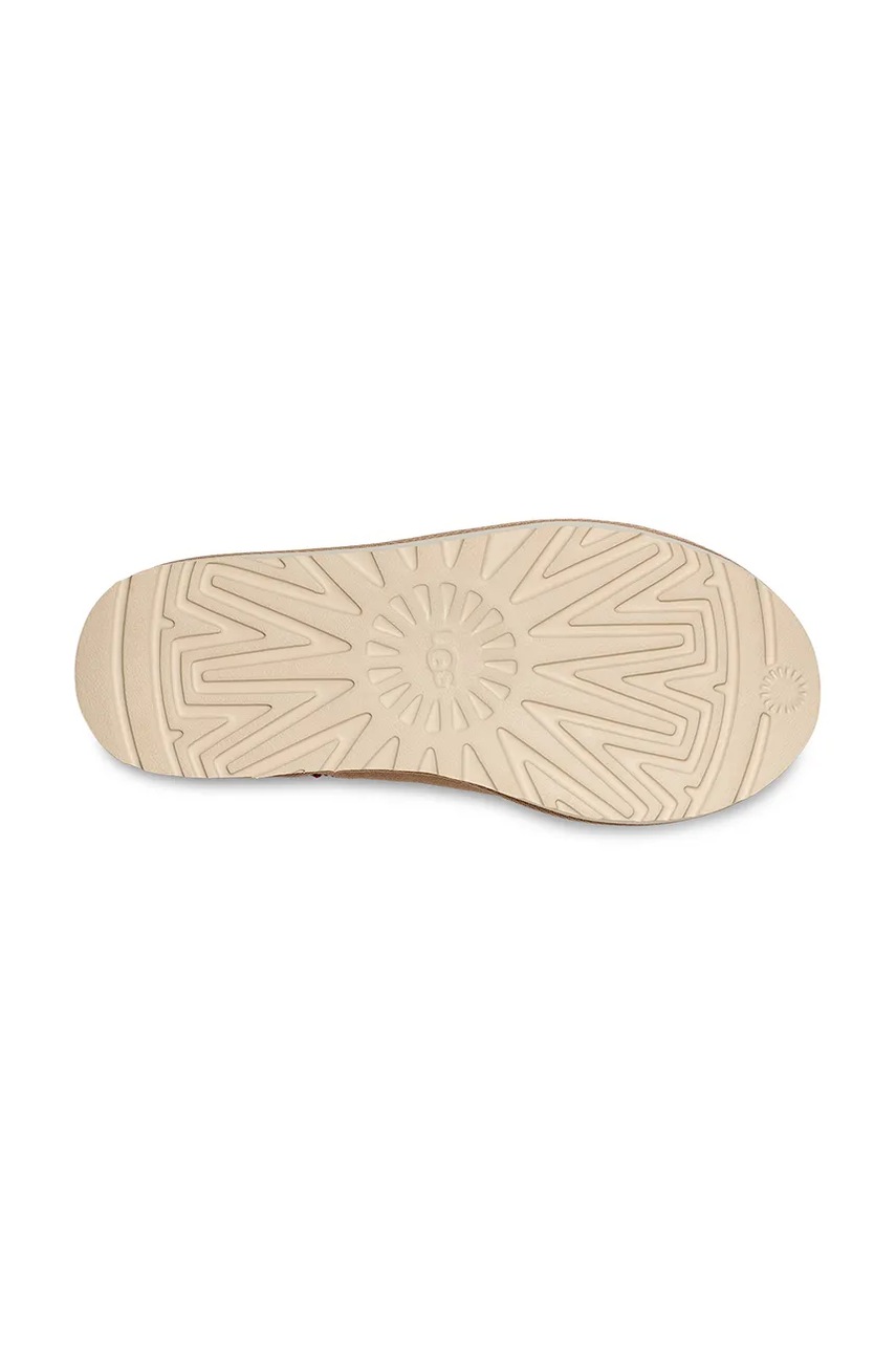 Замшеві тапочки UGG Tasman колір бежевий 5955 