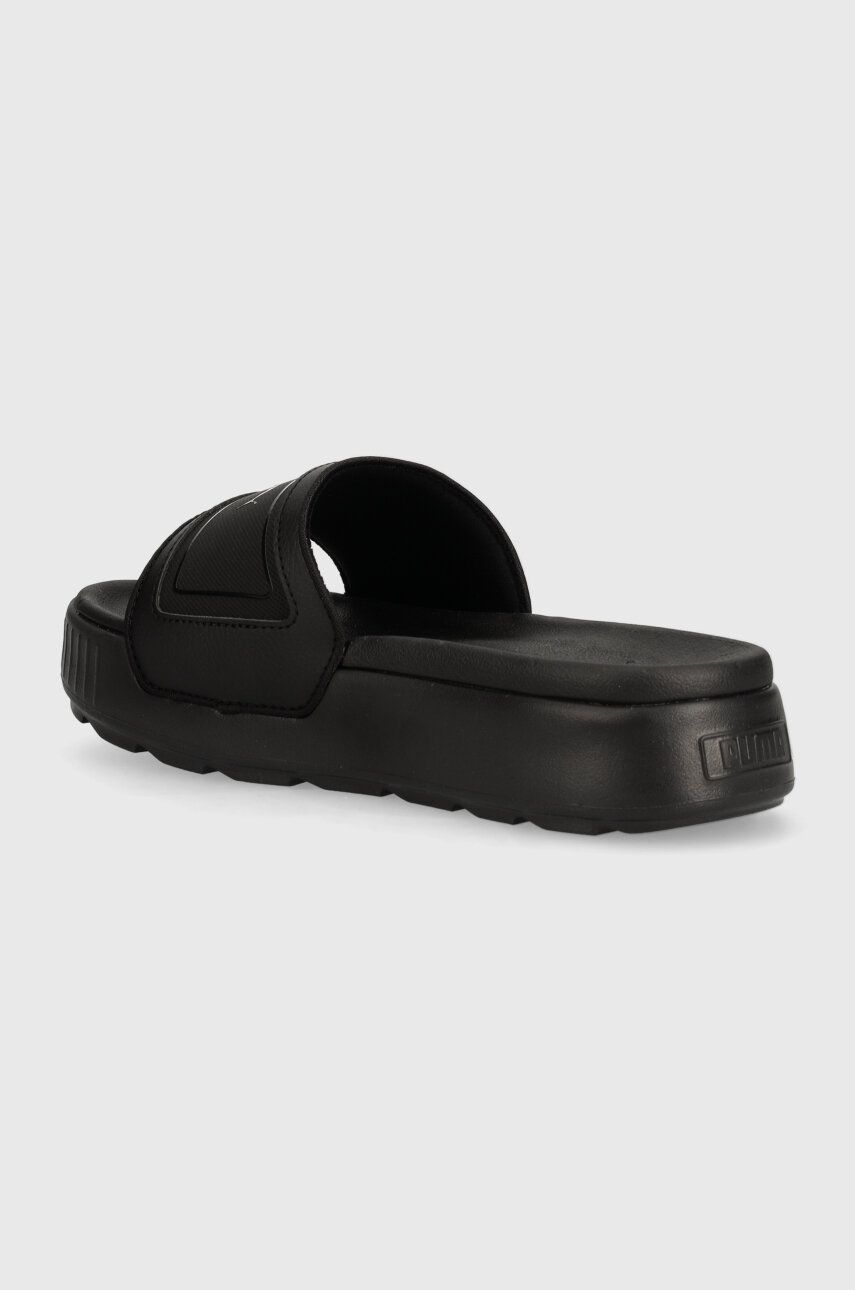 Puma Papuci Karmen Slide Femei, Culoarea Negru, Cu Platforma, 389073