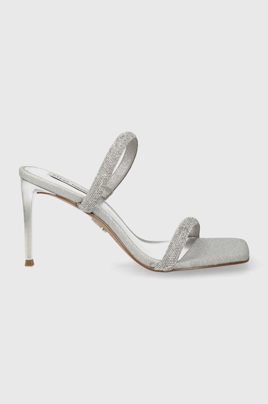 Steve Madden papuci Emporium-R femei, culoarea argintiu, cu toc drept, SM11002984