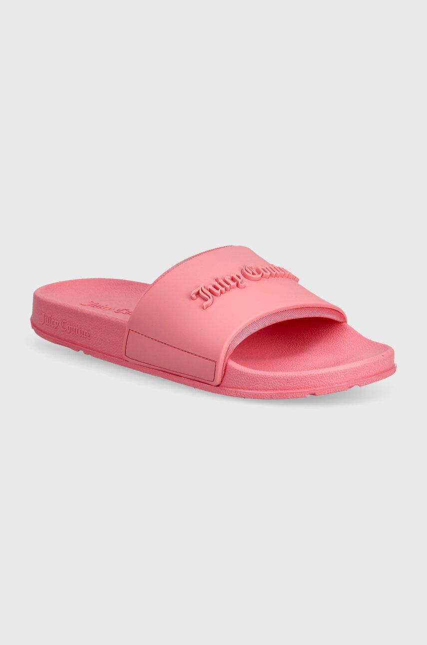 Juicy Couture papuci BREANNA femei, culoarea roz, JCAY121047