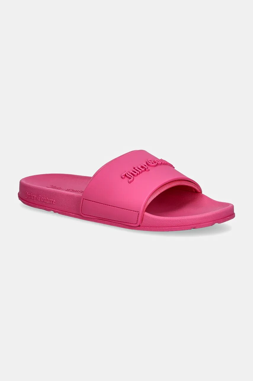 Juicy Couture papuci BREANNA femei, culoarea roz, JCAY121047