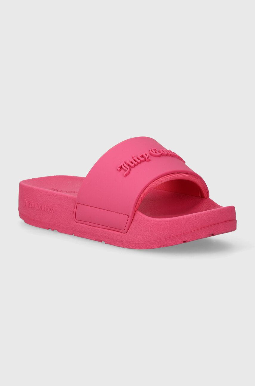 Juicy Couture papuci BREANNA femei, culoarea roz, cu platforma, JCFYL128006