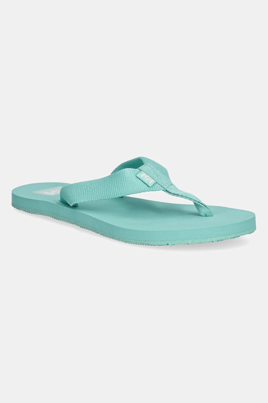 Helly Hansen slapi femei, culoarea negru, cu toc plat Helly Hansen slapi femei, culoarea negru, cu toc plat