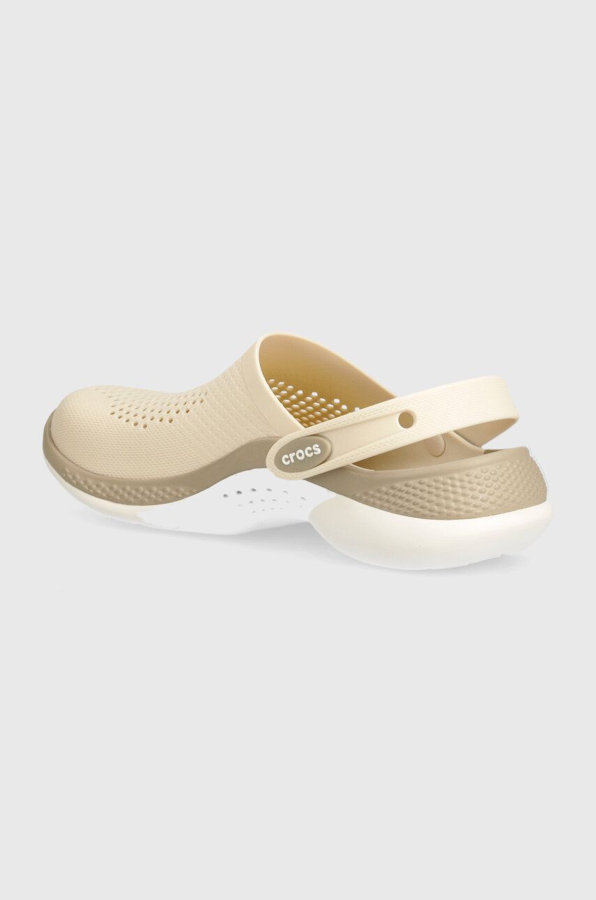 Crocs Papuci LiteRide 360 Clog Femei, Culoarea Bej, 206708