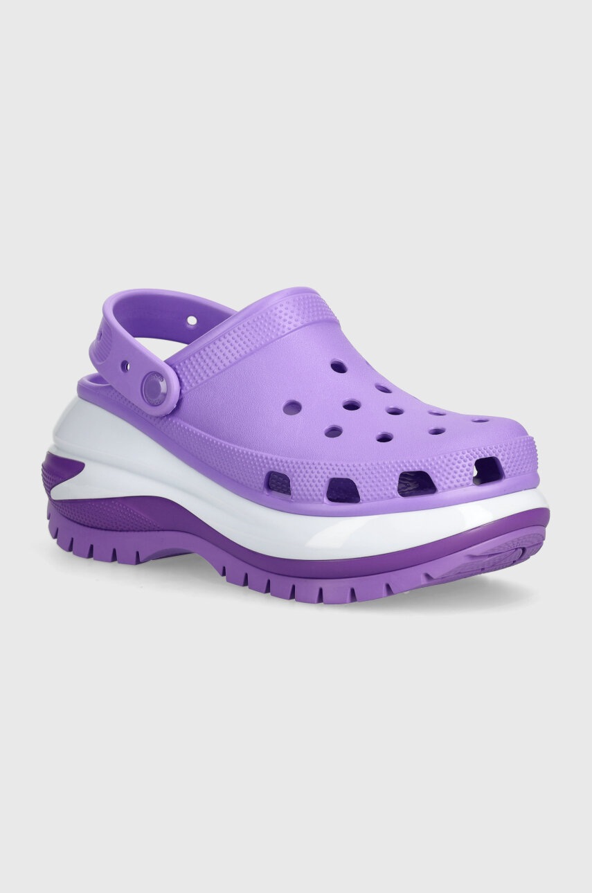 

Чехли Crocs Mega Crush Clog в лилаво с платформа 207988, Виолетов
