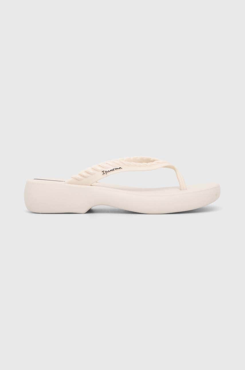 Ipanema slapi VERANO FEM femei, culoarea bej, cu platforma, 27079-AP901