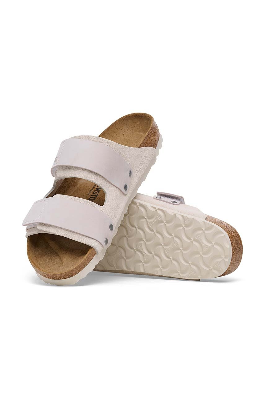 Birkenstock pantofle na plochém podpatku semišové Uji (obrázek 6)