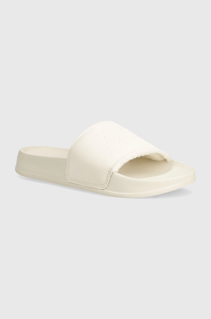 New Balance papuci SWF200C3 femei, culoarea bej, SWF200C3