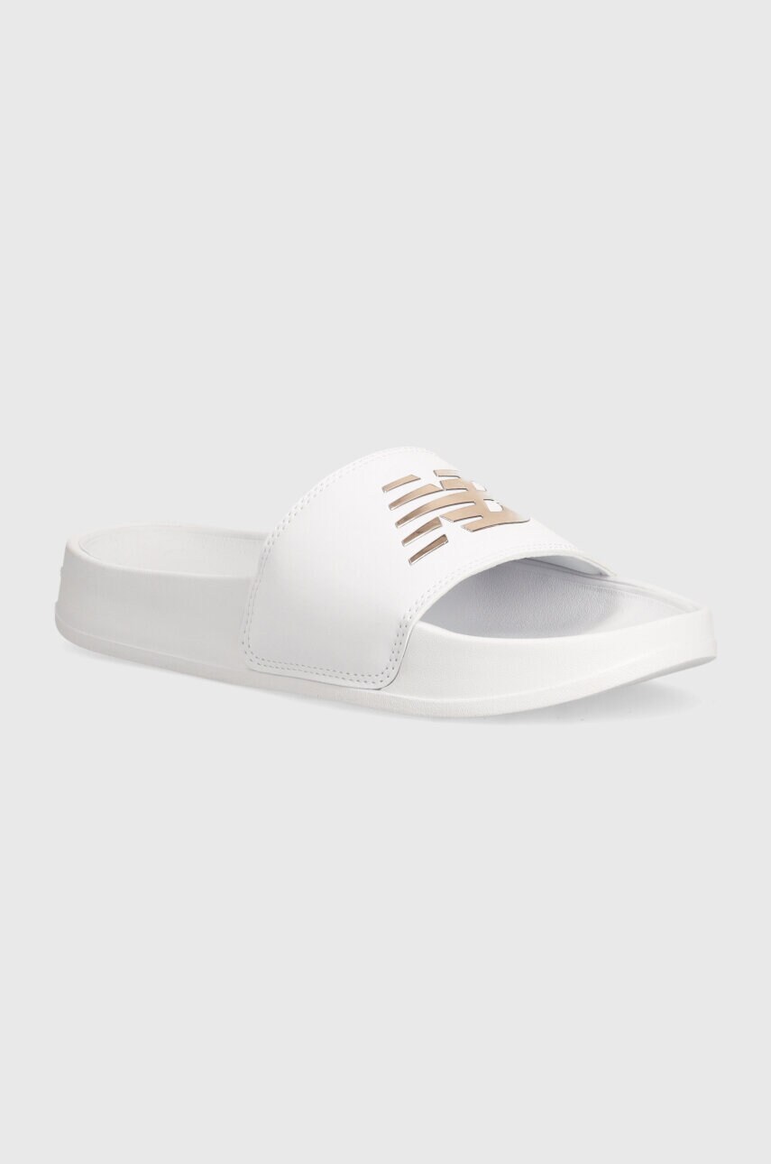 New Balance papuci SWM200J3 femei, culoarea alb, SWM200J3