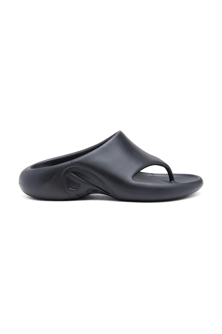 Diesel slapi Sa-Maui X femei, culoarea negru, cu platforma, Y03191-P5474-T8013 Diesel slapi Sa-Maui X femei, culoarea negru, cu platforma, Y03191-P5474-T8013