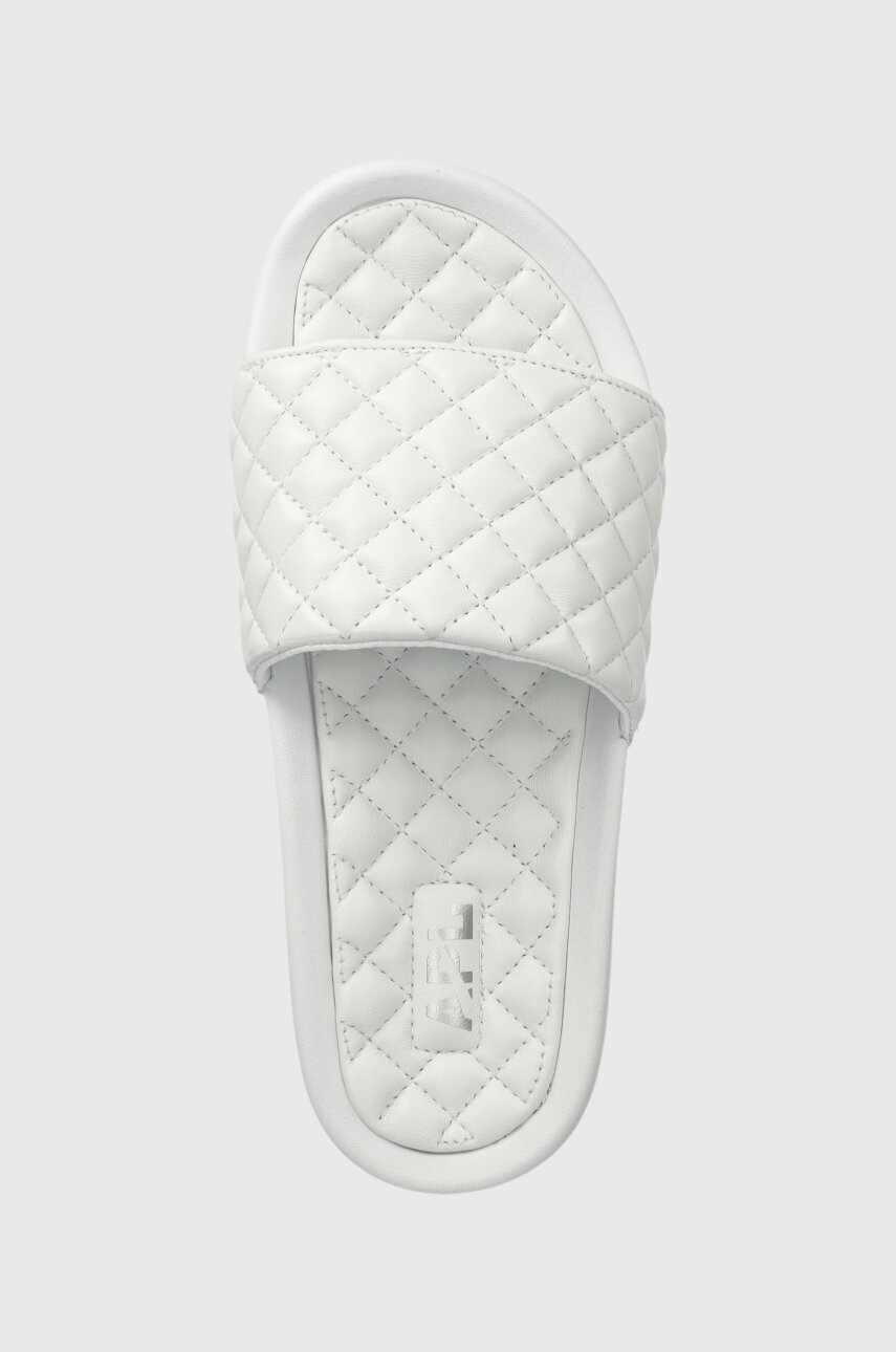Δερμάτινες παντόφλες APL Athletic Propulsion Labs LUSSO SLIDE γυναικείες, χρώμα: άσπρο φωτογραφία