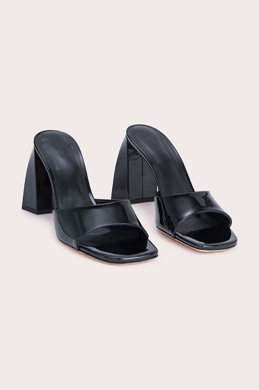 Δερμάτινα mules By Far Michele γυναικείες, χρώμα: μαύρο, 22FWMICHMBLP φωτογραφία