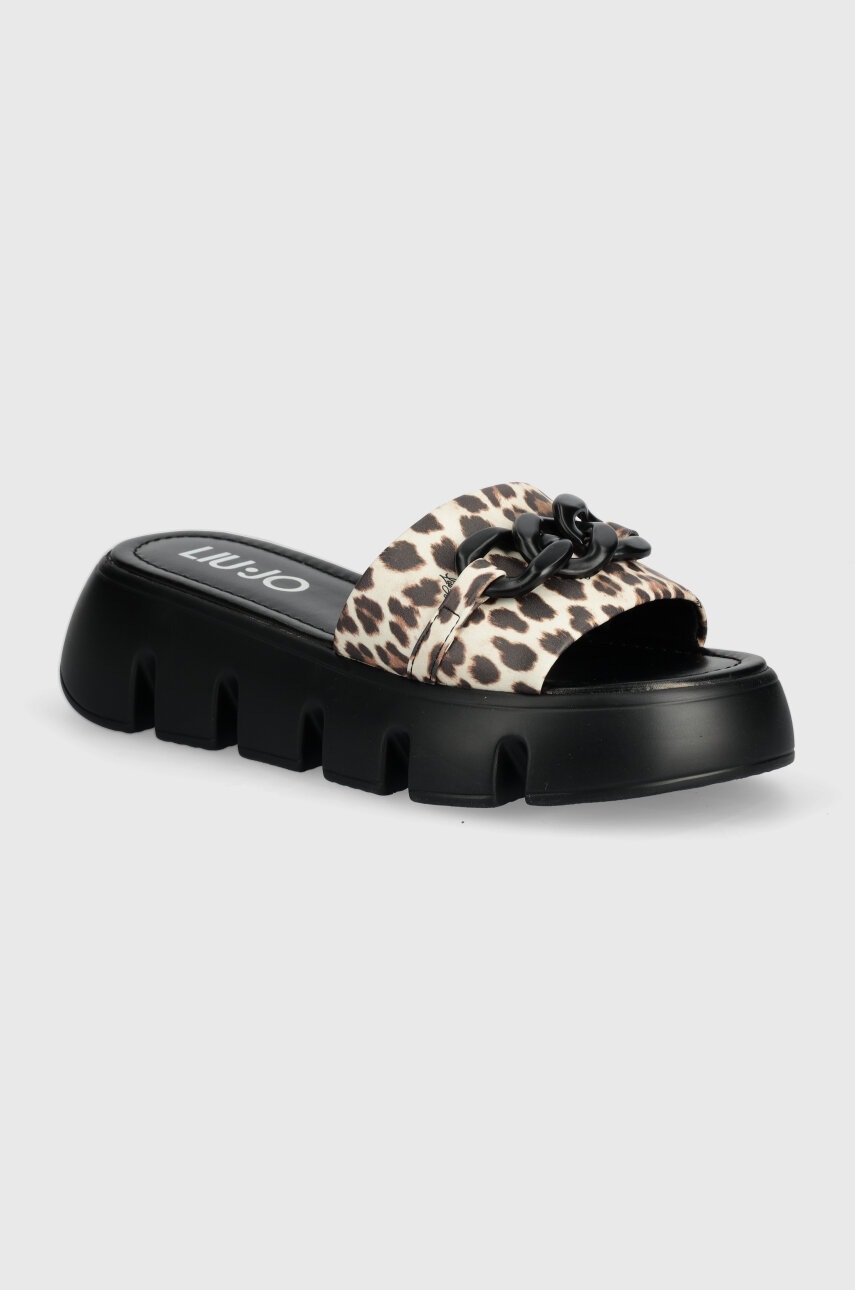 

Чехли Liu Jo SPOTTED ANIMALIER в черно с платформа VA4186E0894N9163, Черен