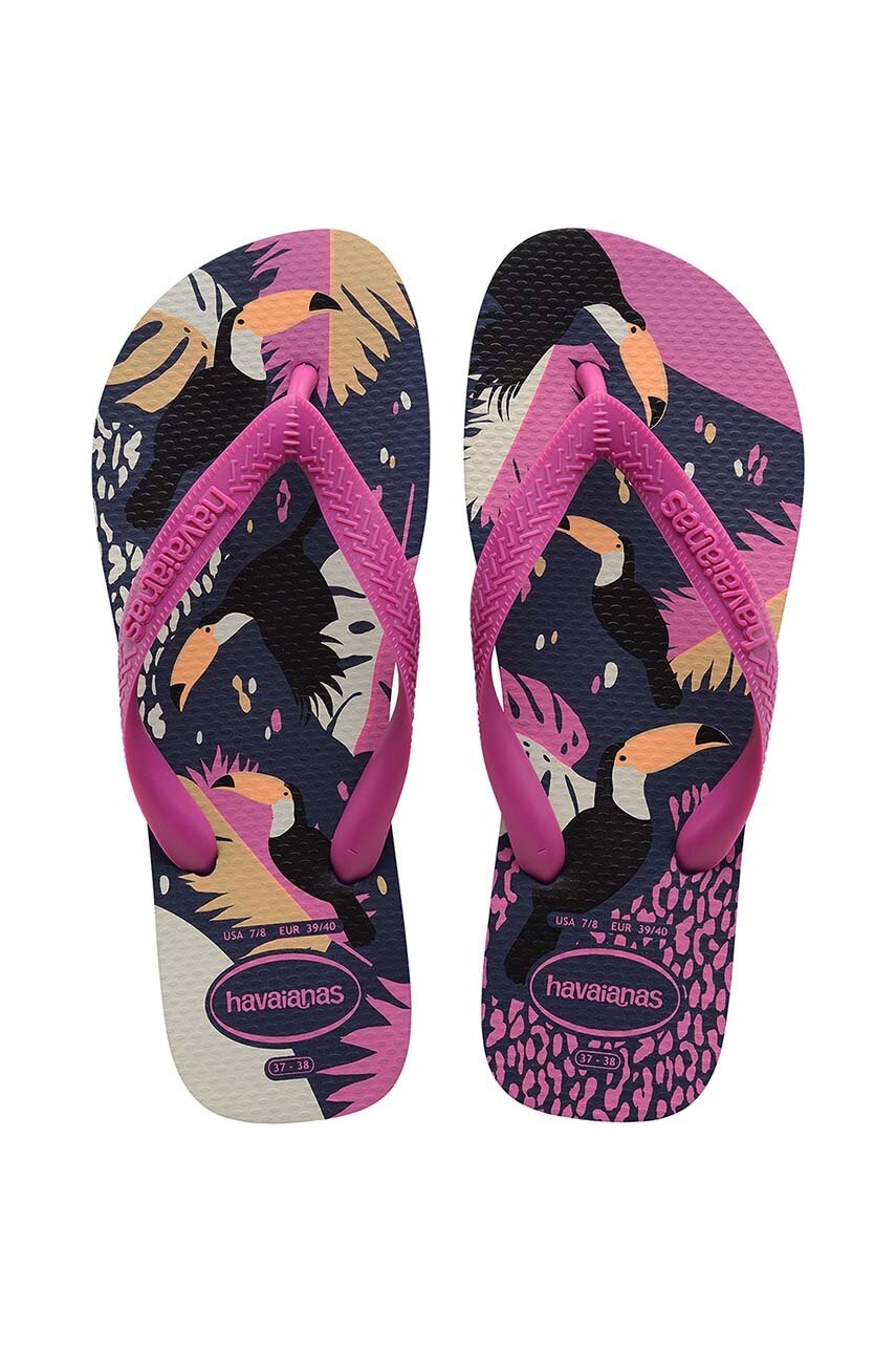 

Джапанки Havaianas TOP TROPICAL VIBES в тъмносиньо с равна подметка 4148656.0555, Тъмносин