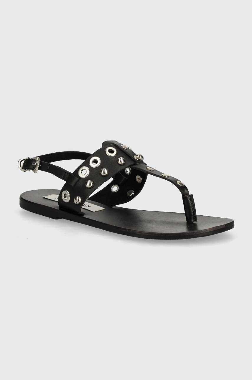 Steve Madden sandale de piele Bionic femei, culoarea negru, SM11003065 Steve Madden sandale de piele Bionic femei, culoarea negru, SM11003065