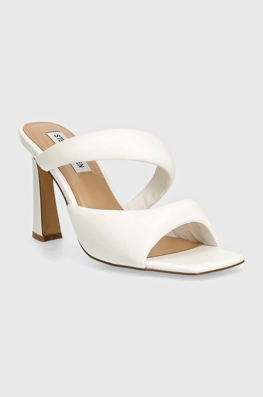 Steve Madden papuci Kloss femei, culoarea alb, cu toc drept, SM11002969