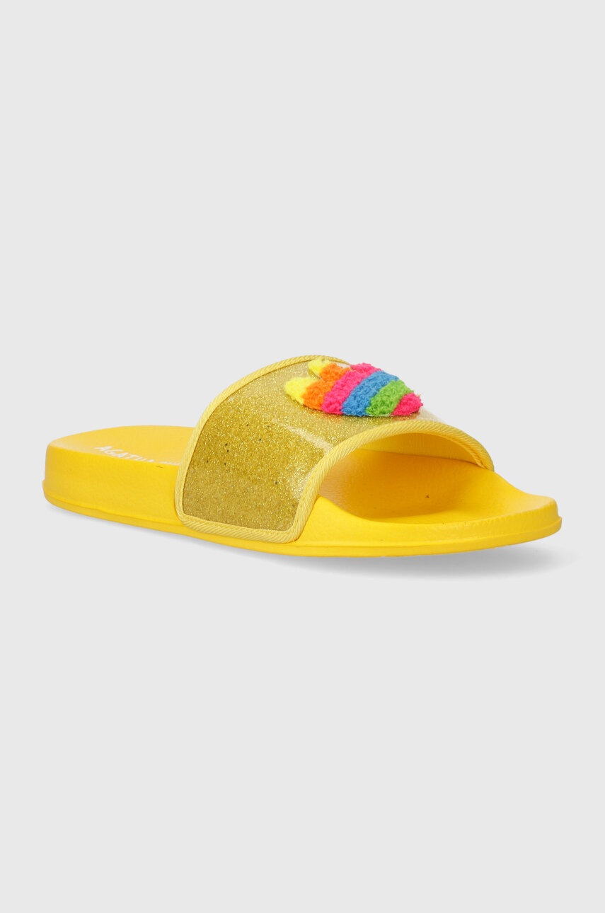 Дитячі шльопанці Agatha Ruiz de la Prada колір жовтий
